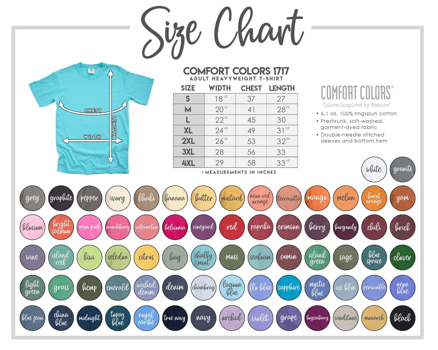 Custom Embroidered Tee OR Sweatshirt, Monochromatic -- Comfort Colors, Dainty Embroidery