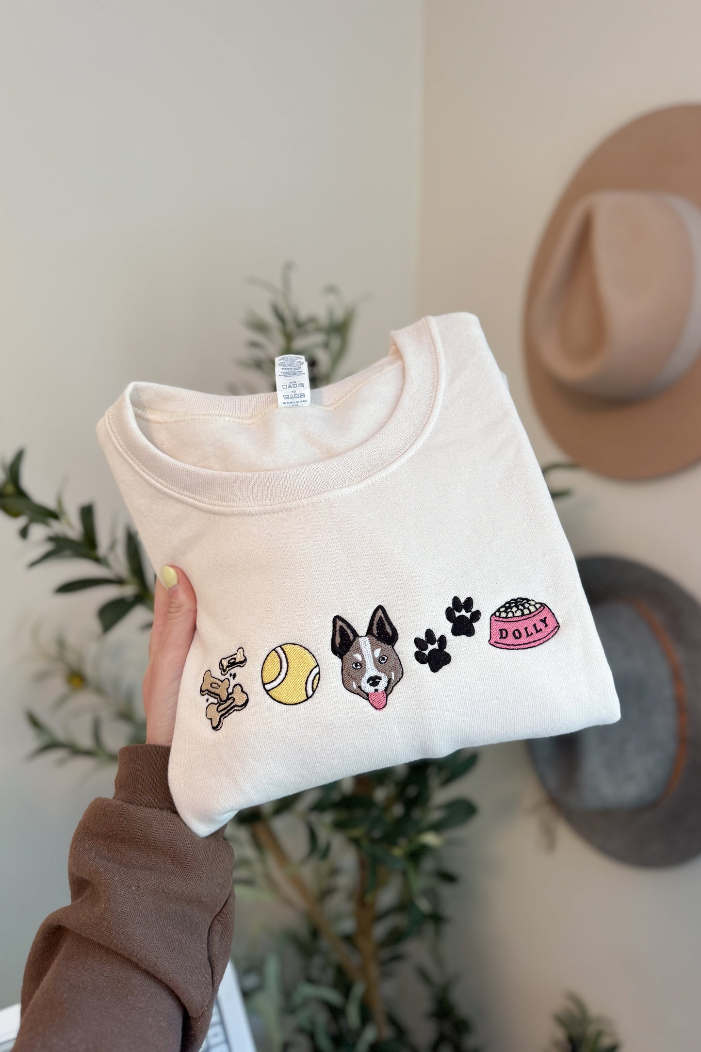 Custom Dog Mom Sweatshirt -- Choose Your Pup Face + Add Their Name!