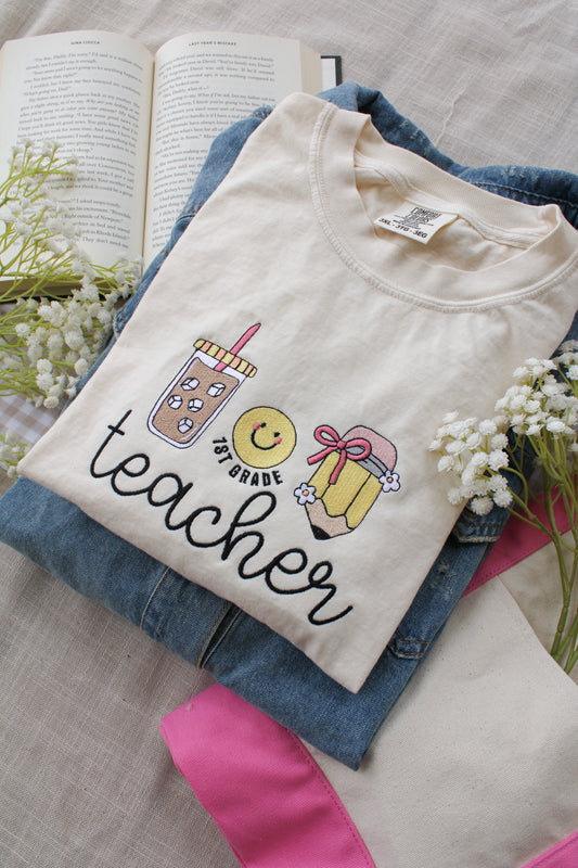 Teacher Embroidered Shirt -- Personalized Shirt, End of the Year Gift for Teachers