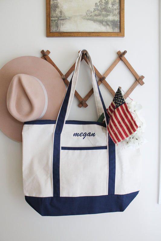 Personalized Canvas Tote Bag (Large)