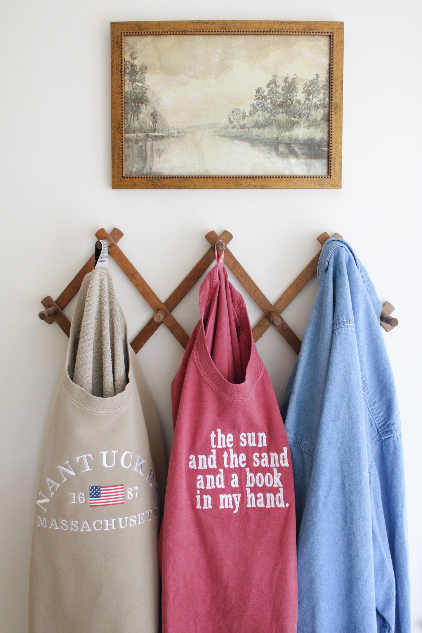 Sun, Sand, Book in My Hand Embroidered Shirt