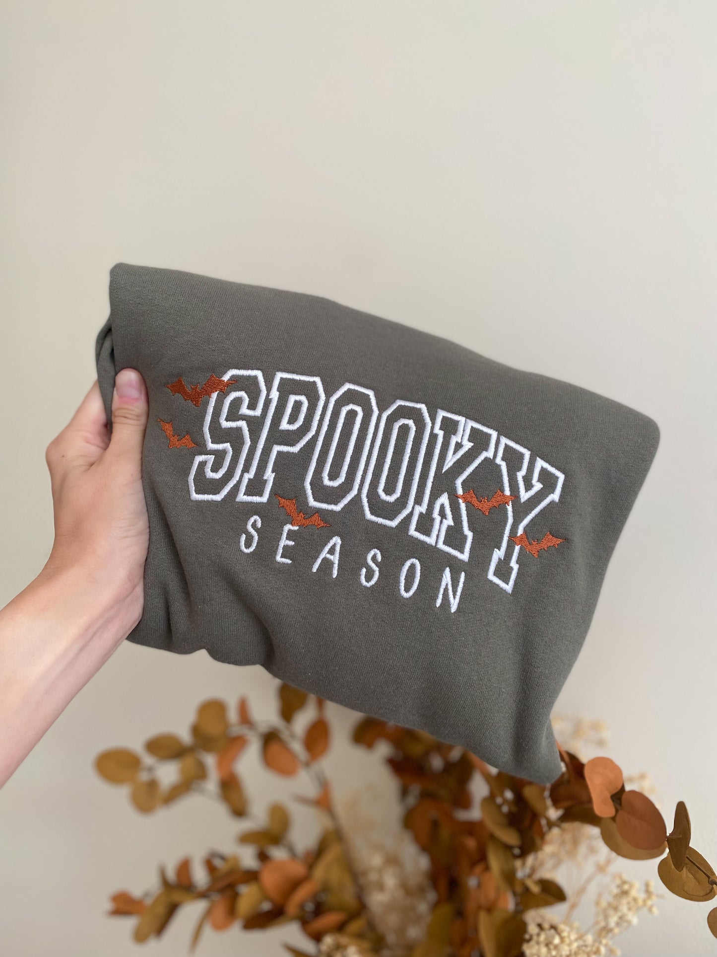 Spooky Varsity Letter Shirt -- Cute Bats, Tee OR Sweatshirt