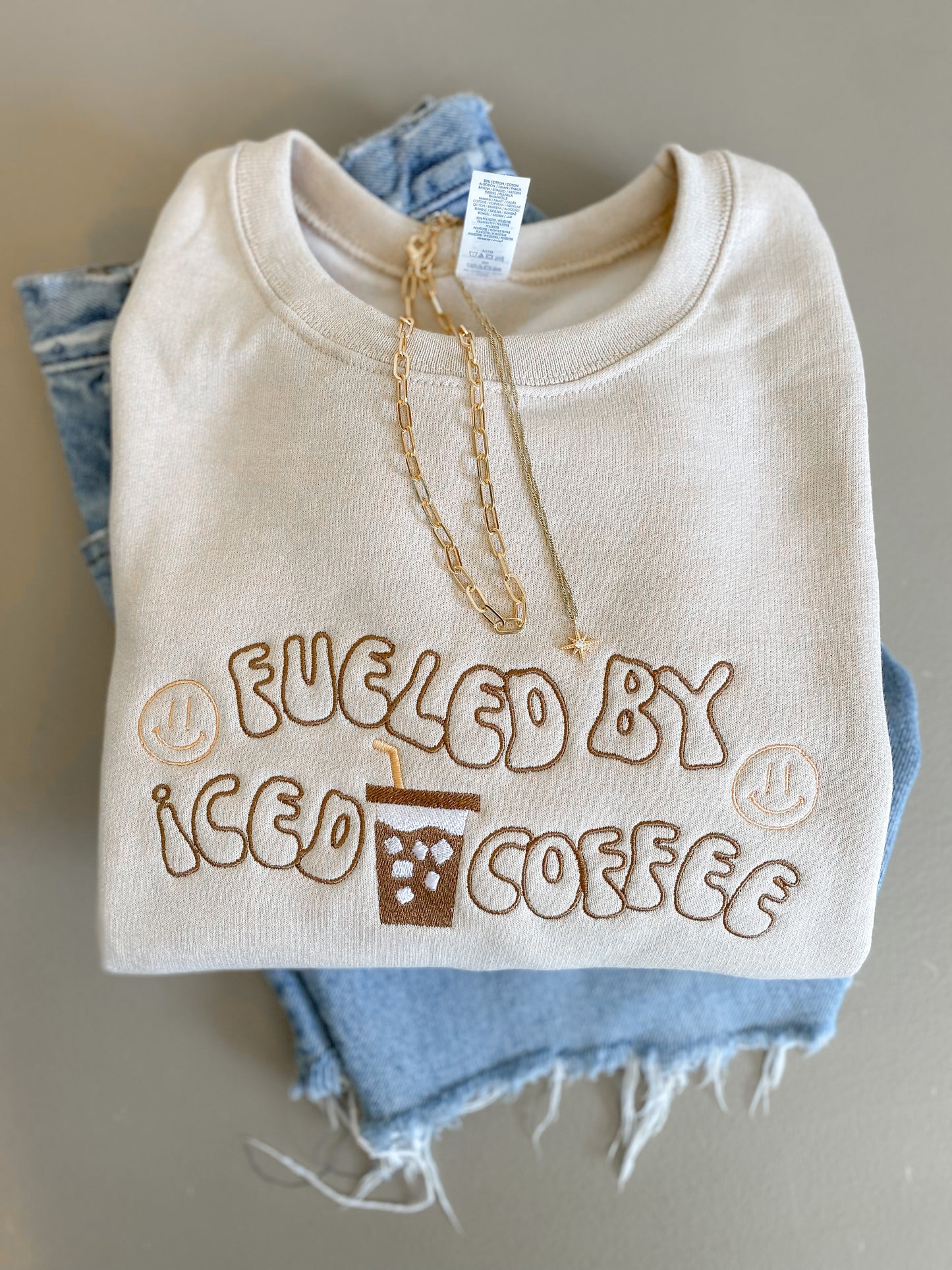 Fueled by Iced Coffee Shirt -- Tee OR Sweatshirt!