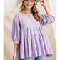 STEAL DEAL! -- Babydoll Top, Lilac