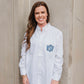 Bridal Party Button Downs -- Embroidered, Oversized Button Down for Wedding Parties